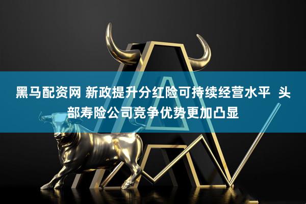 黑马配资网 新政提升分红险可持续经营水平  头部寿险公司竞争优势更加凸显