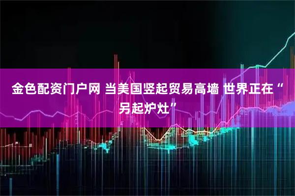 金色配资门户网 当美国竖起贸易高墙 世界正在“另起炉灶”